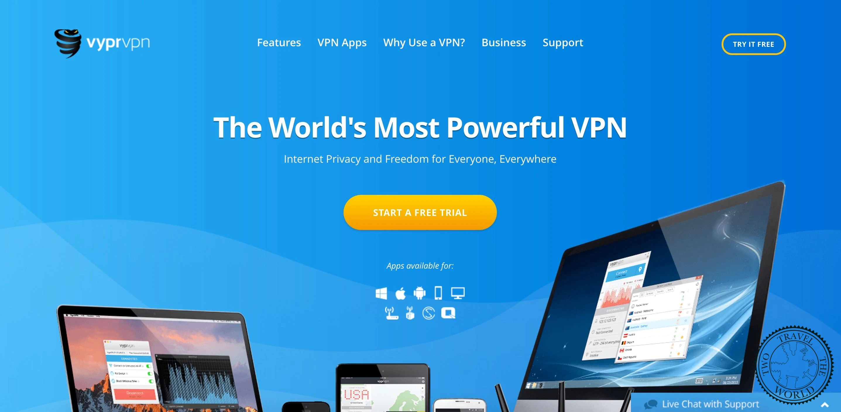 VyprVPN showing Chameleon protocol for bypassing censorship