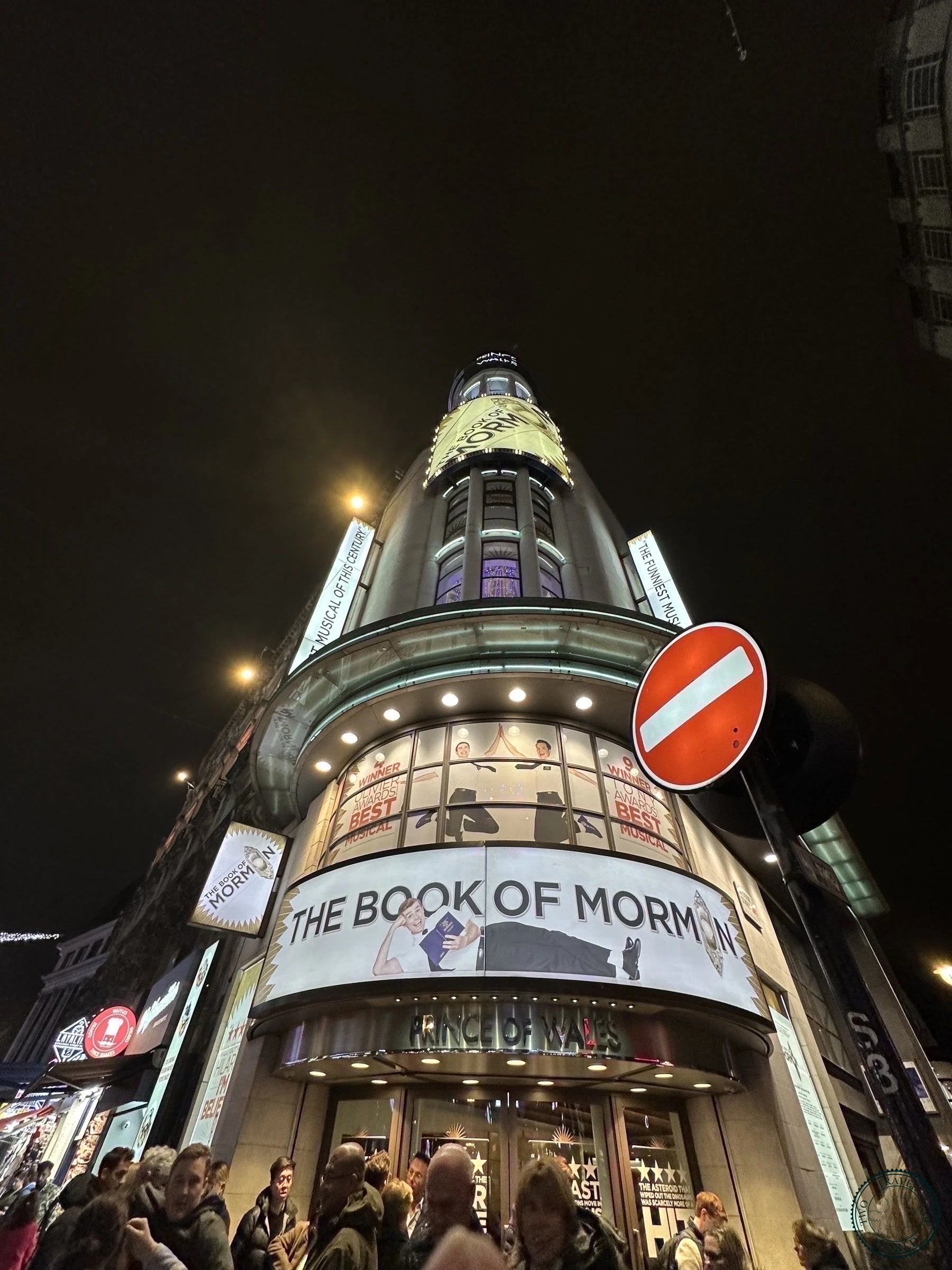The Book of Mormon at the Gielgud Theatre — one of many shows we booked through TodayTix
