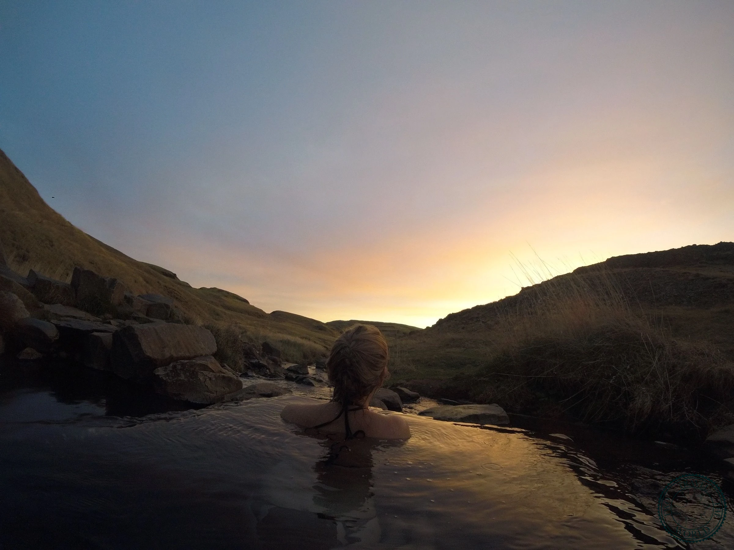 Hrunalaug - A natural hot spring with just a few stone pools and open sky
