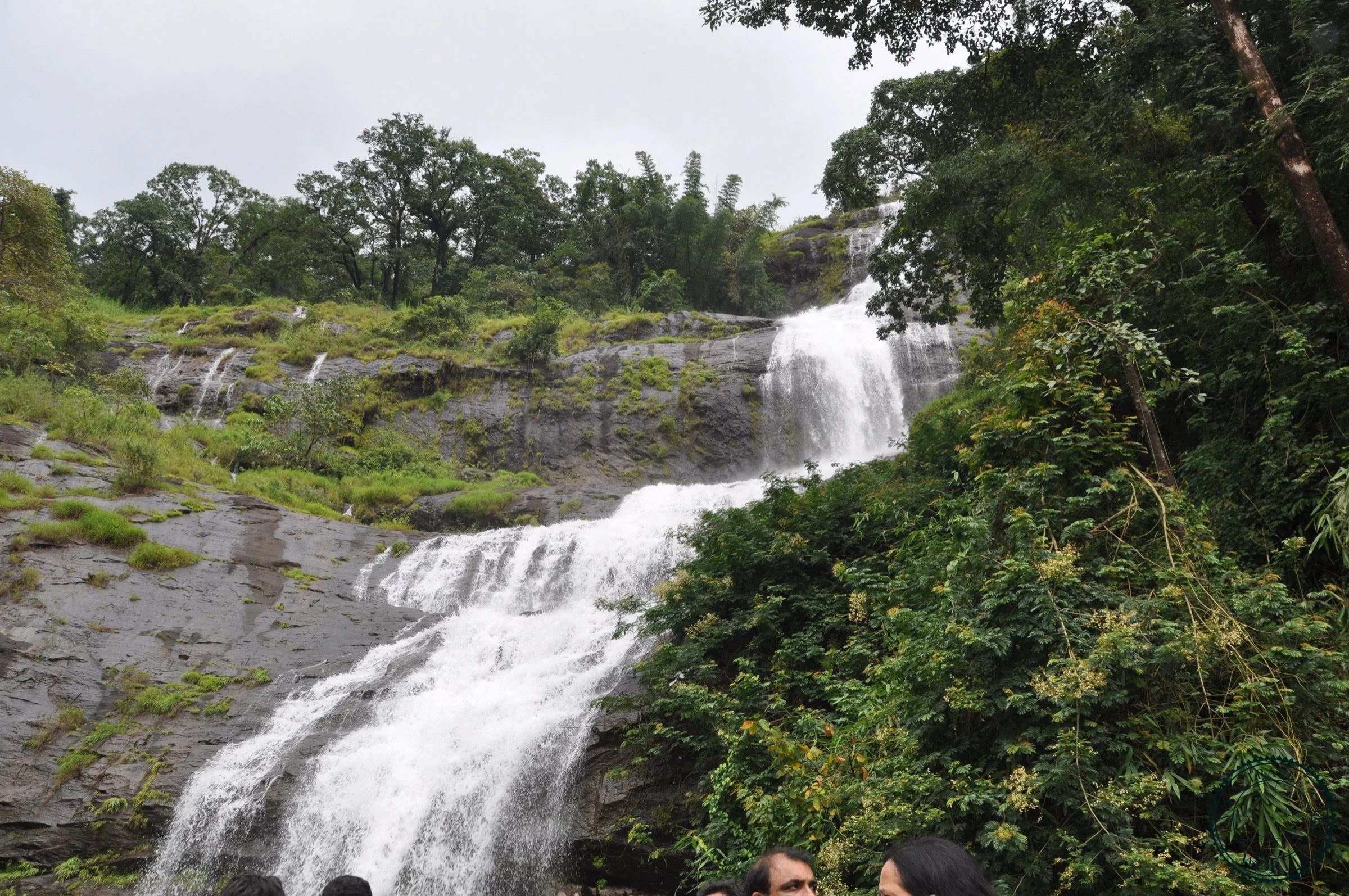 Winding mountain roads with hairpin bends leading to Munnar hill station Kerala