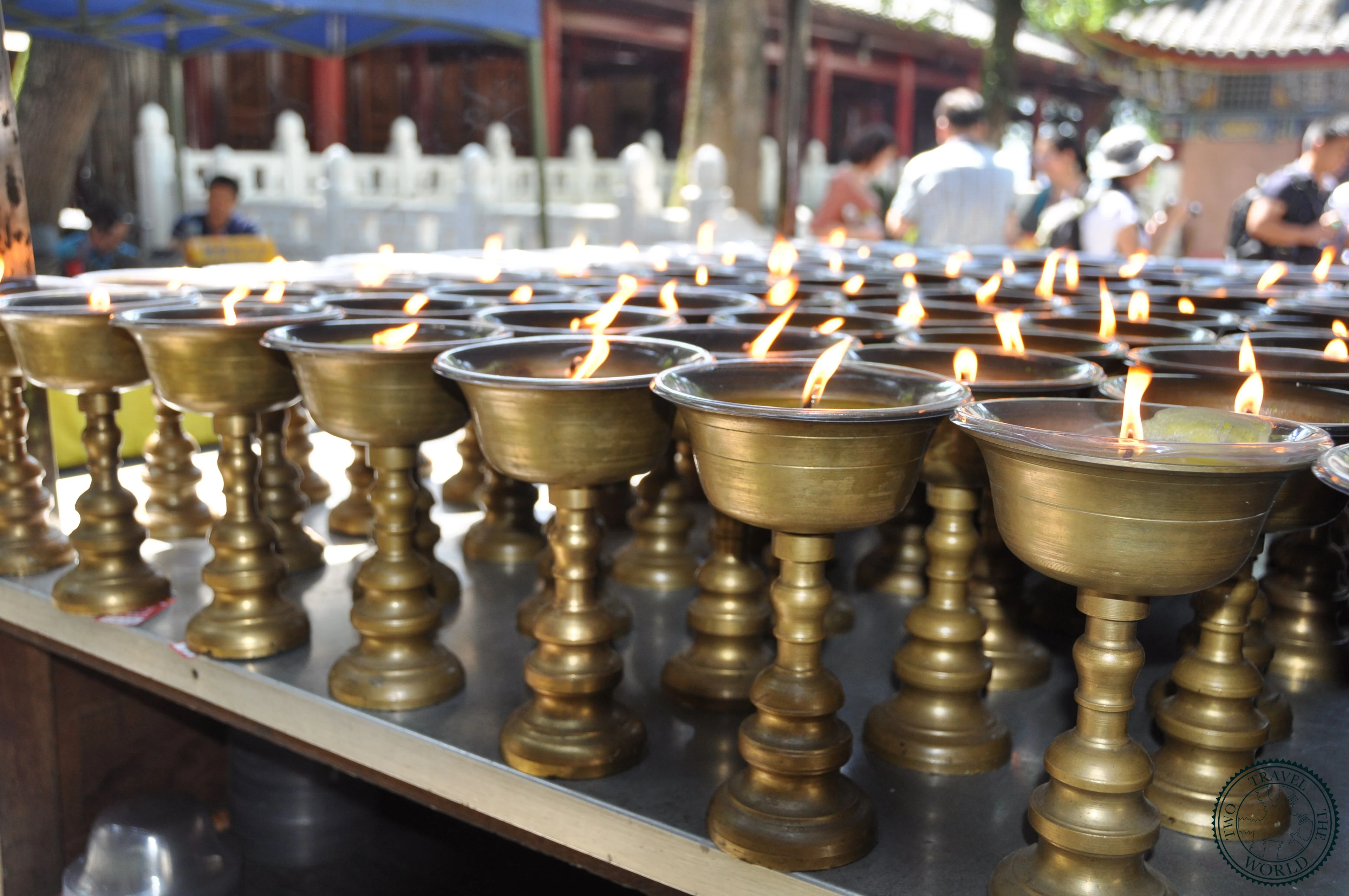 The magnificent Leshan Grand Buddha carved into the cliff face overlooking the river