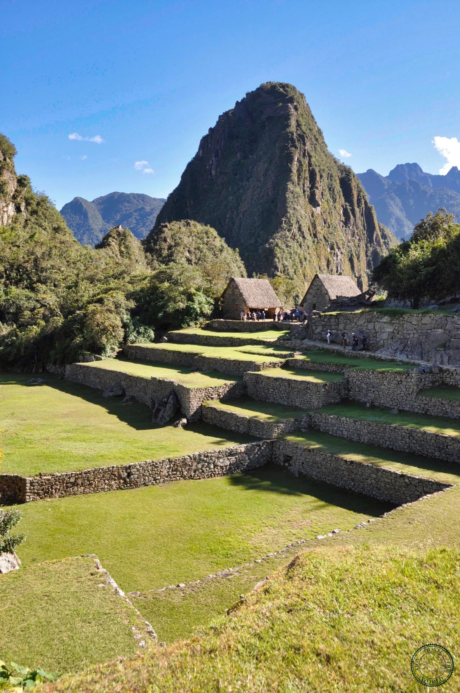 Terraced agricultural structures of the ancient Inca citadel