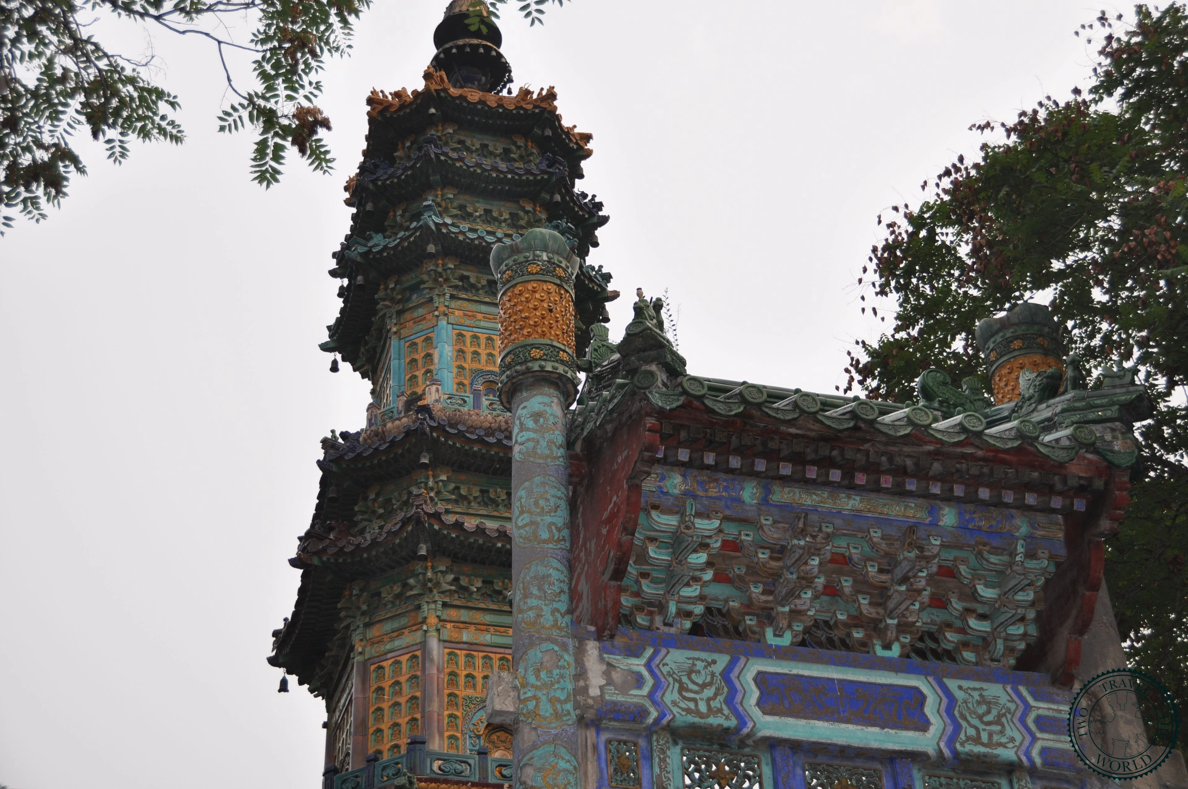 Ancient bronze lion guardian statue