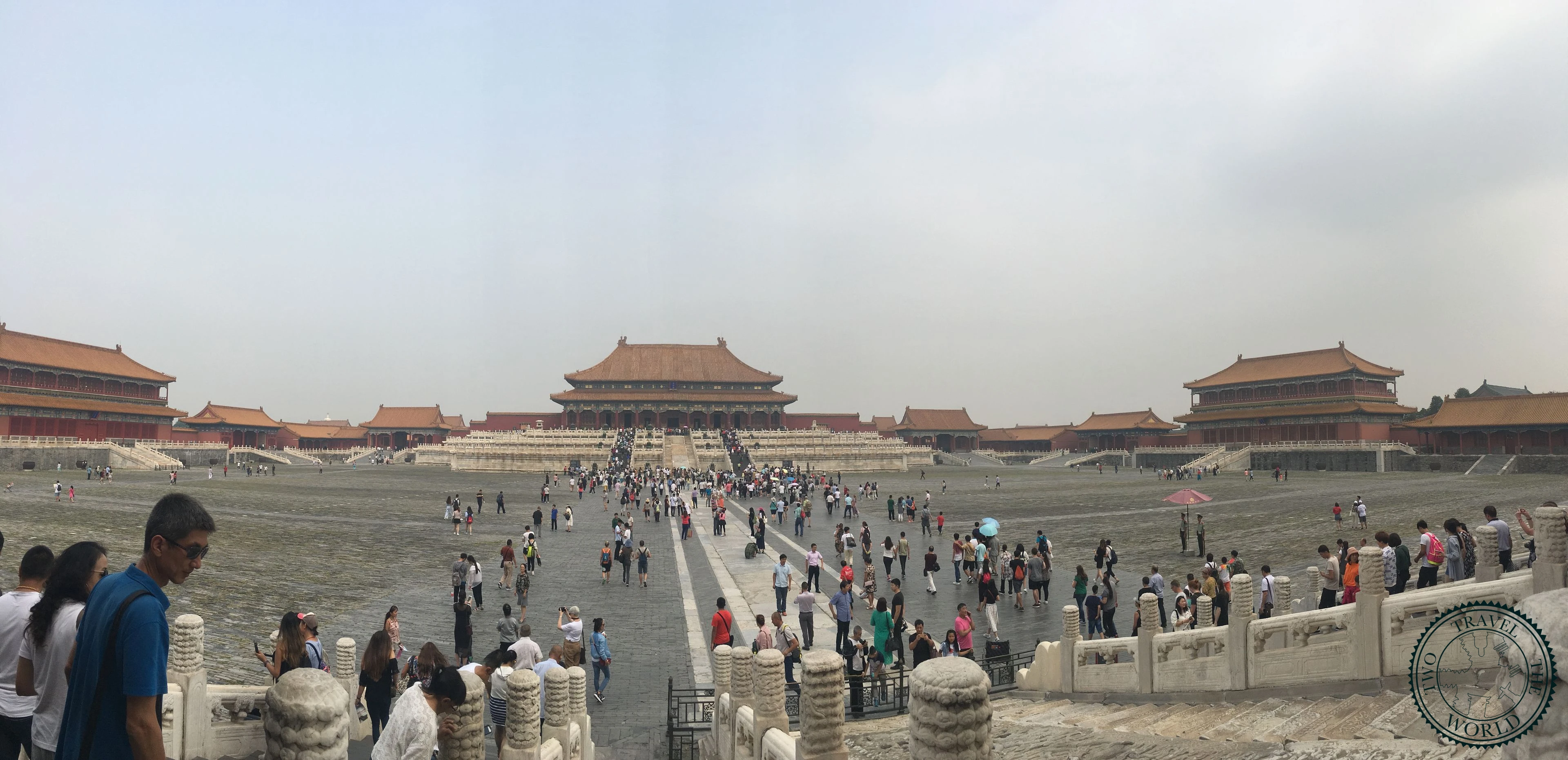 Panoramic view of the Forbidden City complex