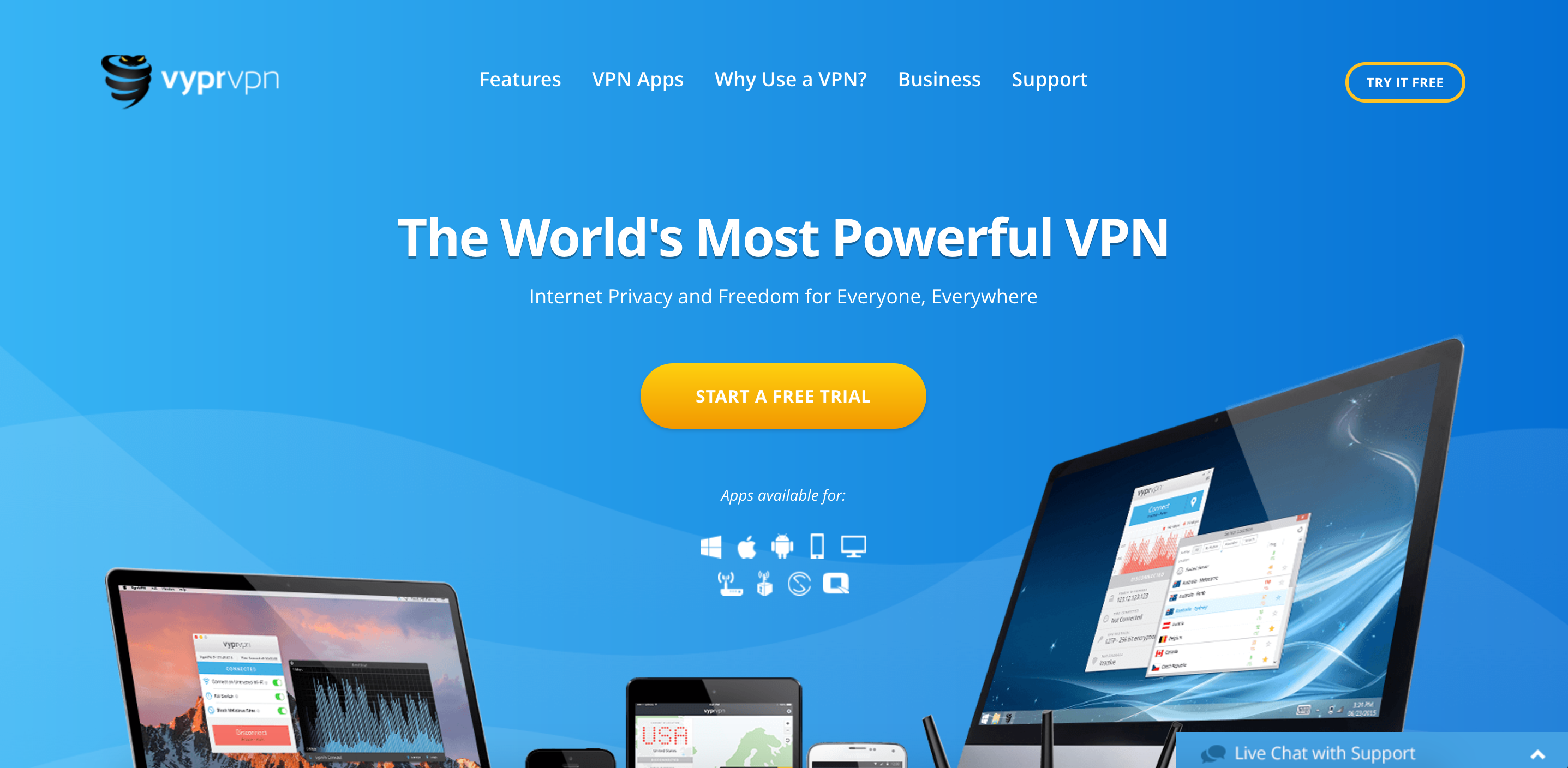 VyprVPN Homepage