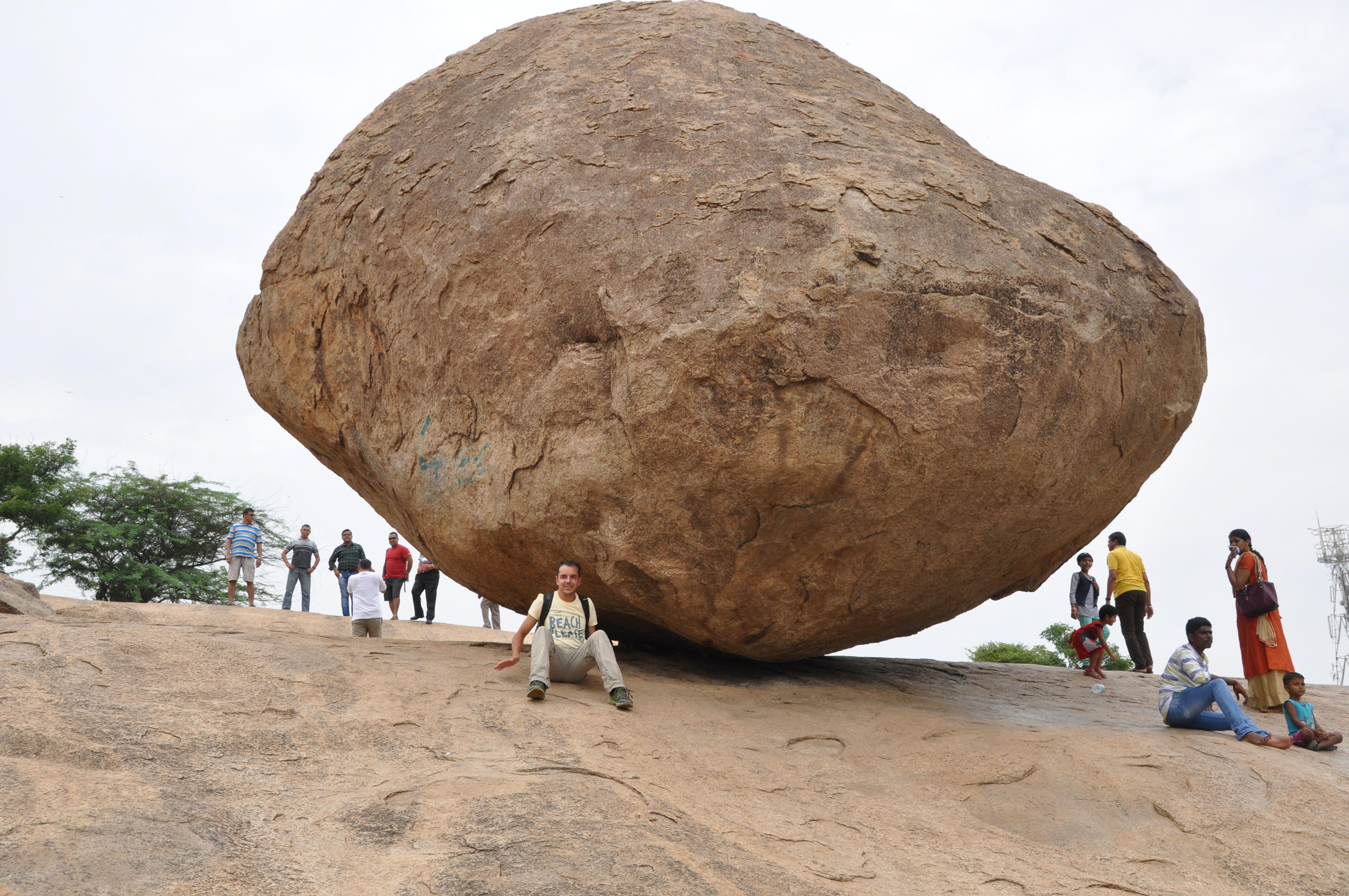 Two Travel The World - Mahabalipuram - Krishna's Butterball